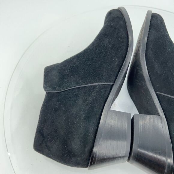 Vionic Women's Serena Boot Size 6.5 Bootie Black Suede Almond Toe Zip Comfy Shoe - Picture 9 of 13